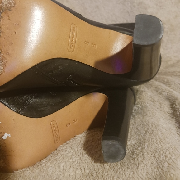 Coach black leather boot - Picture 5 of 7